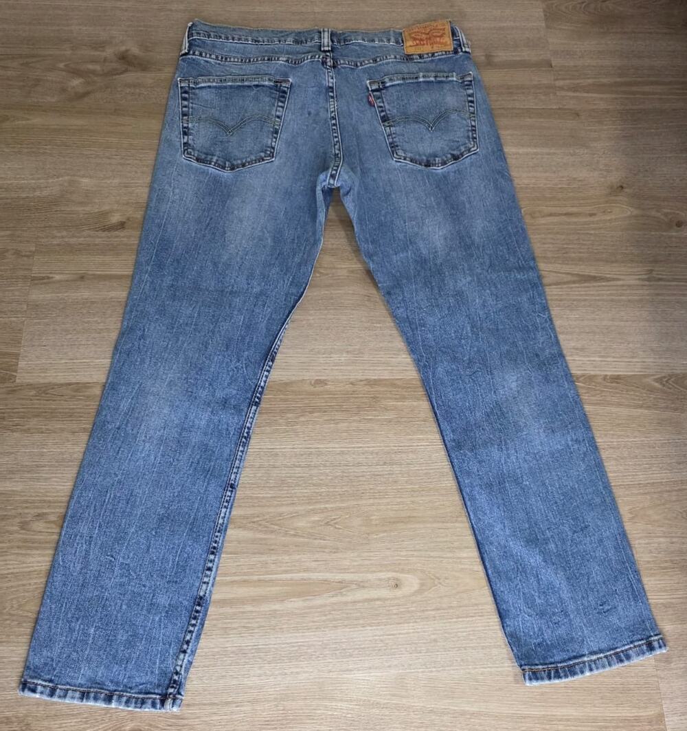 Levi's 511 Slim Jeans Men's 36x30 Blue Light Wash Denim Pants Zip Fly Cotton